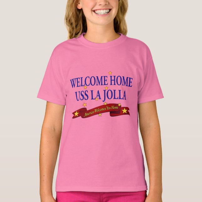T-shirt Bienvenue à la maison USS La Jolla (Devant)