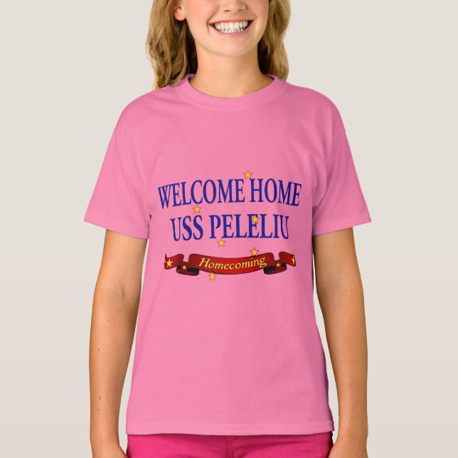 T-shirt Bienvenue à la maison USS Peleliu (Devant)