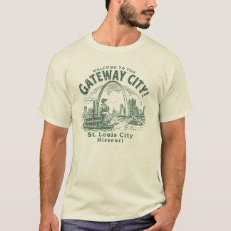 T-shirt Bienvenue à la ville de Gateway City St. Louis Mis