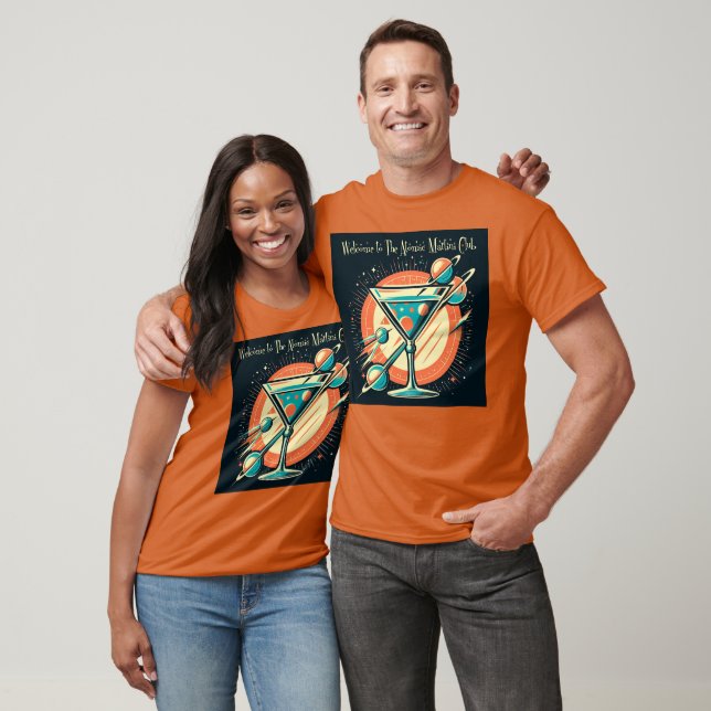 T-shirt Bienvenue À L'Âge Spatiale Atomic Martini Club (Unisexe)