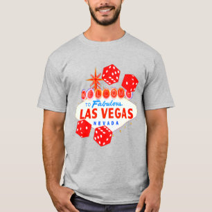 T-shirt Bienvenue à Las Vegas Dice art graphique
