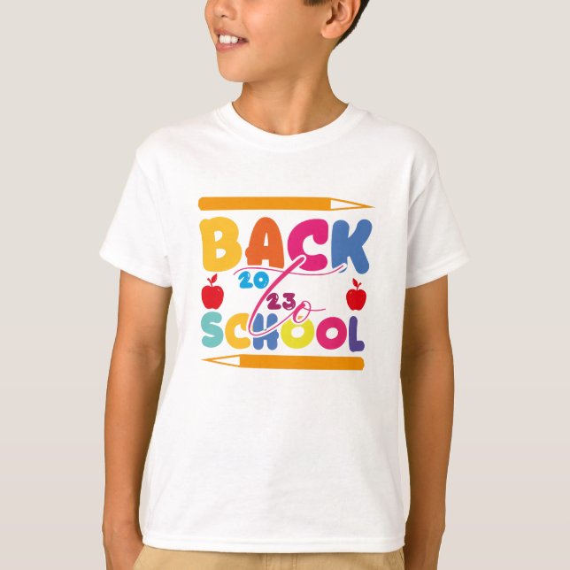 T-shirt Bienvenue À L'École 2023 (Devant)