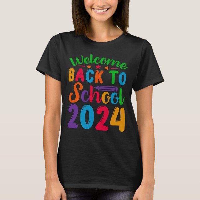 T-shirt Bienvenue À L'École 2024 (Devant)