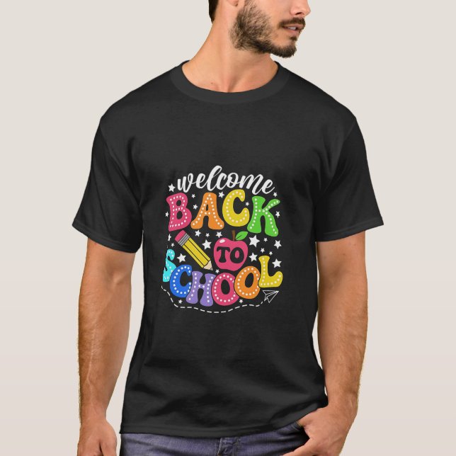 T-shirt Bienvenue à l'école 2025 (Devant)