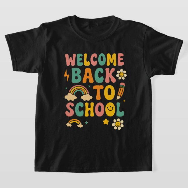 T-shirt Bienvenue À L'École Enfants Tee (Poser)