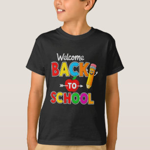 T-shirt Bienvenue à l'école enseignants élèves premier jou