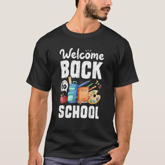 T-shirt Bienvenue À L'École Enseignants Étudiantes Femmes (Devant)