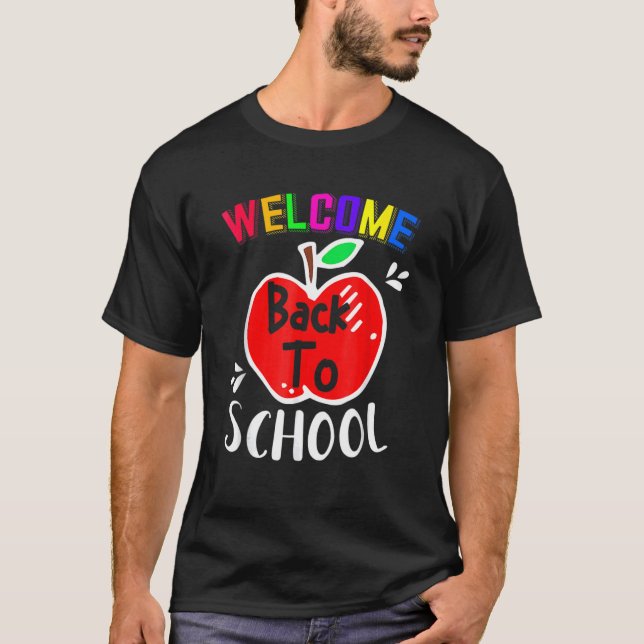 T-shirt Bienvenue À L'École Étudiants (Devant)