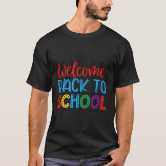 T-shirt Bienvenue À L'École Étudiants