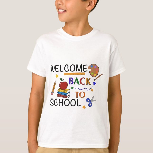 T-shirt Bienvenue à l'école - Fun Back to School Design (Devant)