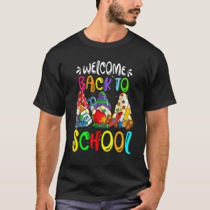 T-shirt Bienvenue À L'École Gnomes Happy First Day Scho