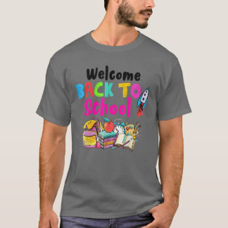 T-shirt Bienvenue À L'École Joyeux Premier Jour De L'École