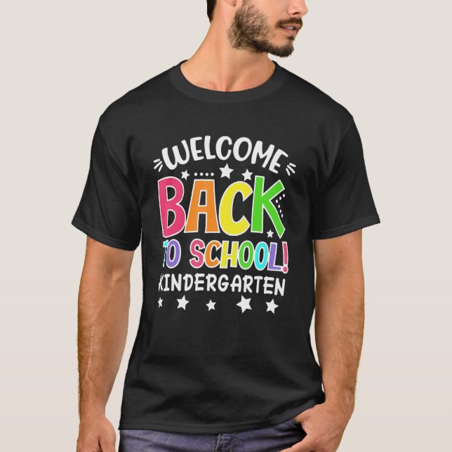 T-shirt Bienvenue À L'École Maternelle Enseignants Étudiés (Devant)