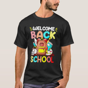 T-shirt Bienvenue À L'École Premier Jour De L'École Te