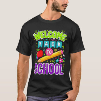 T-shirt Bienvenue à l'école, premier jour d'école