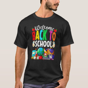 T-shirt Bienvenue À L'École Premier Jour Garçons Filles
