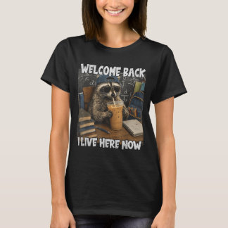 T-shirt Bienvenue à l'école Professeur Raton Laveur Drôle