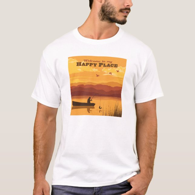 T-shirt Bienvenue À Mon Happy Place (Devant)