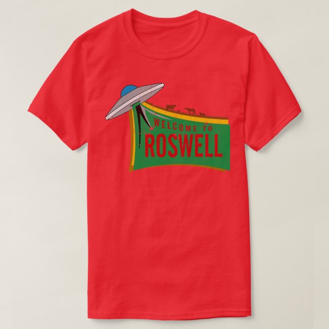 T-shirt Bienvenue À Roswell (Design devant)