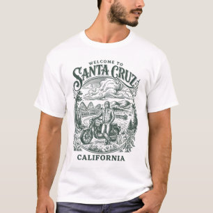 T-shirt Bienvenue à Santa Cruz sur la côte californienne