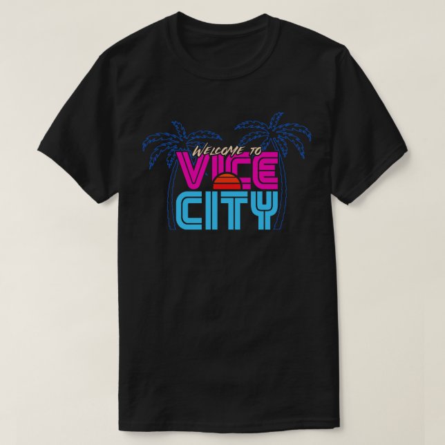 T-shirt Bienvenue à Vice City (Design devant)