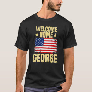 T-shirt Bienvenue Accueil George Guillemets d'accueil Drap