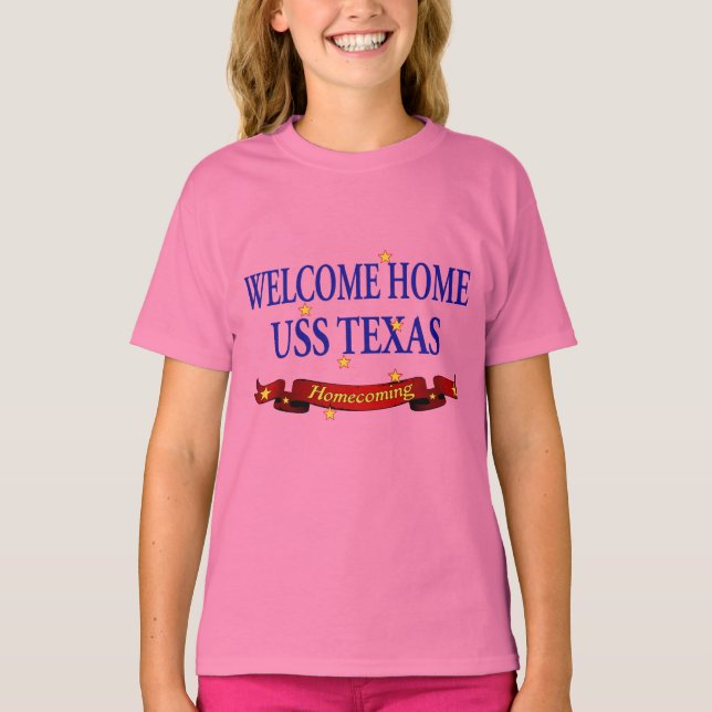 T-shirt Bienvenue Accueil USS Texas (Devant)