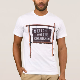 T-shirt bienvenue au colorado coloré