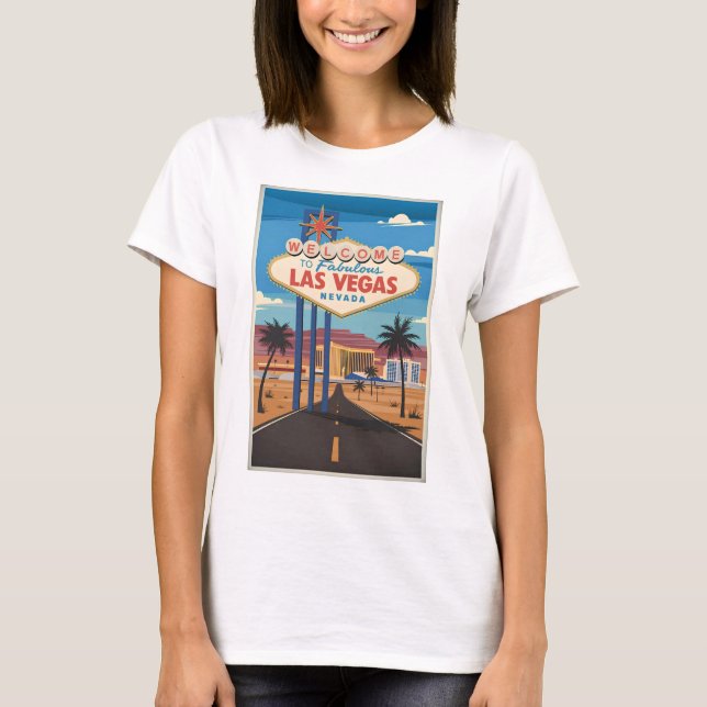 T-shirt Bienvenue au fabuleux Las Vegas Nevada (Devant)
