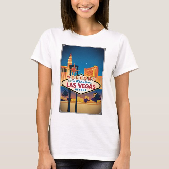 T-shirt Bienvenue au fabuleux Las Vegas Nevada (Devant)