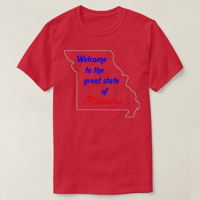 T-shirt Bienvenue au Kansas Missouri (Design devant)