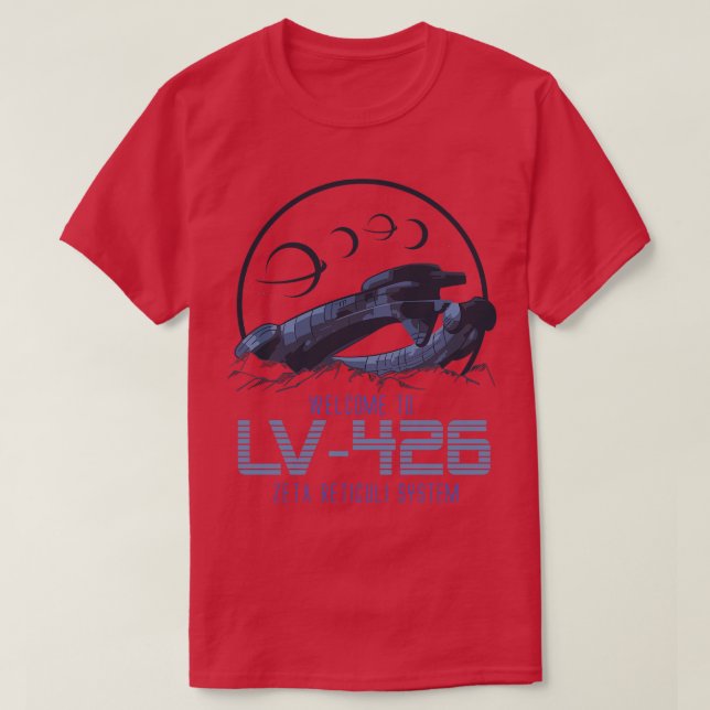 T-shirt Bienvenue au LV 426 Zeta Reticuli System (Design devant)