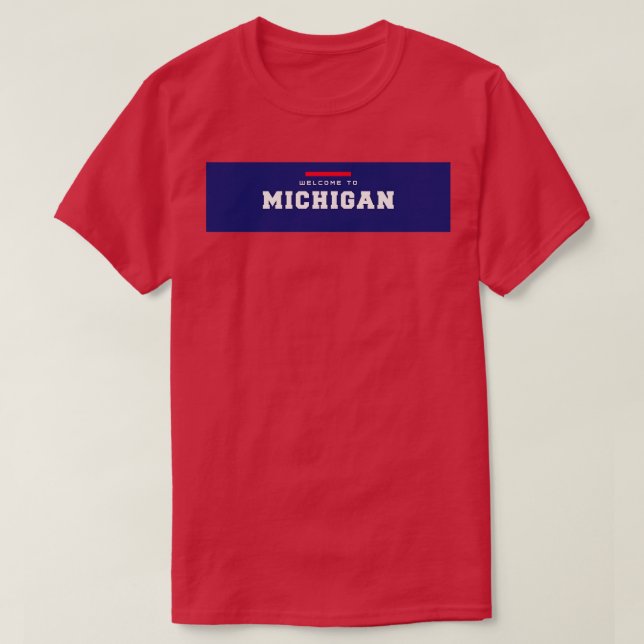 T-shirt Bienvenue au Michigan (Design devant)