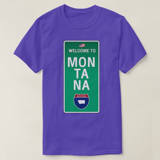 T-shirt Bienvenue au Montana (Design devant)