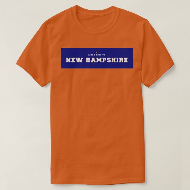 T-shirt Bienvenue au New Hampshire (Design devant)
