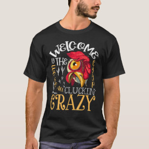 T-shirt Bienvenue Au Poulet Fou Drôle Du Coop Cluckin'