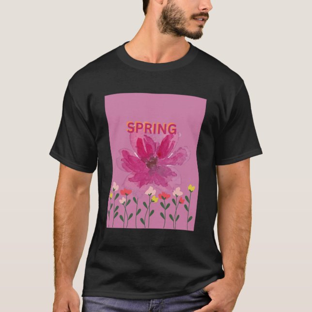 T-SHIRT BIENVENUE AU PRINTEMPS (Devant)