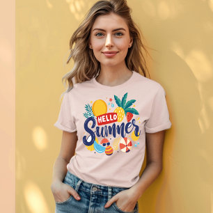 T-shirt Bienvenue au soleil : BONJOUR Été
