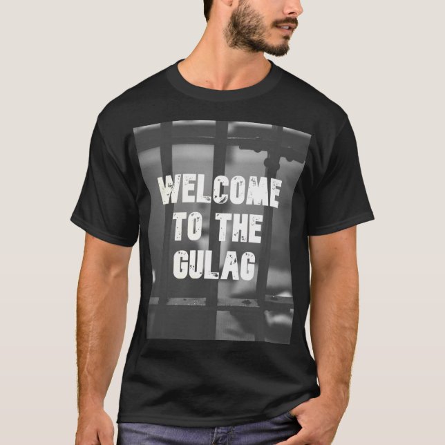 T-shirt 'Bienvenue au Tee Warzone du goulag' (Devant)