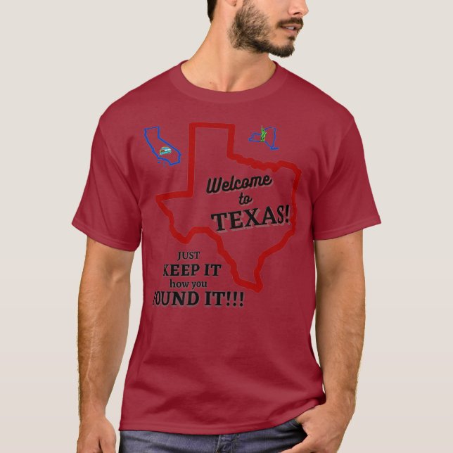 T-shirt Bienvenue au Texas (Devant)