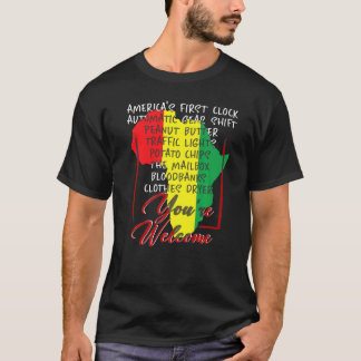 T-shirt Bienvenue Black History Pride Afrique Amérique