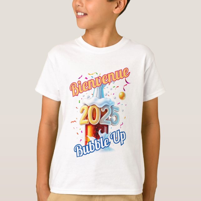 T-shirt "Bienvenue Bubble Up 2025" (Devant)