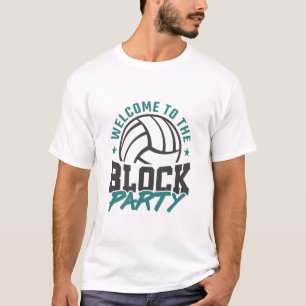 T-shirt Bienvenue dans le bloc médian de volley-ball du Bl