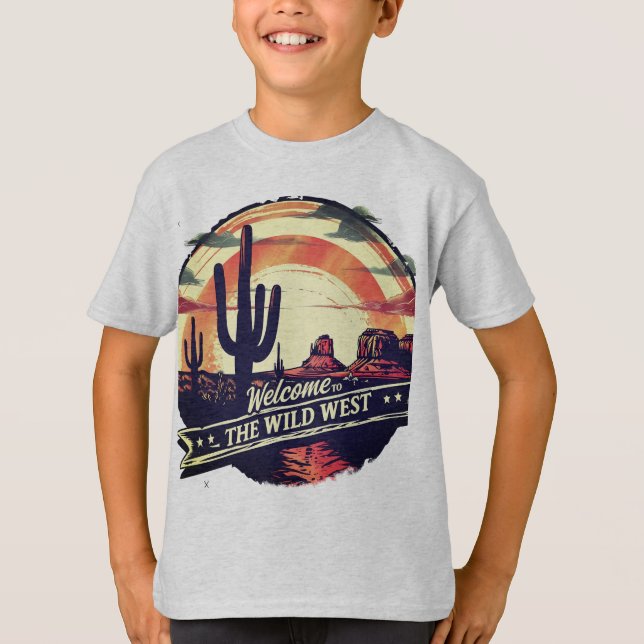 T-shirt Bienvenue dans le Far West (Devant)