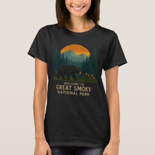 T-shirt Bienvenue dans le parc de la Broderie Great Smoky