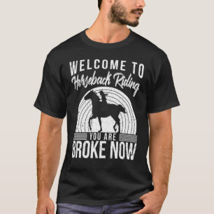 T-shirt Bienvenue dans l'équitation Course de chevaux Cava