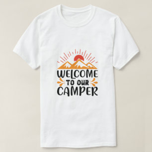 T-shirt Bienvenue dans notre camping-car