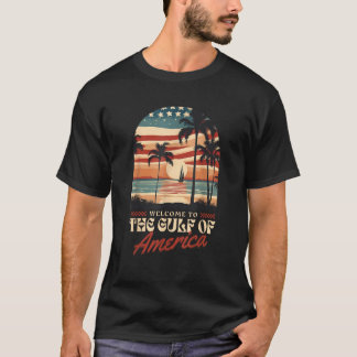 T-shirt Bienvenue en Amérique Gulf Retro Vintage Beach USA