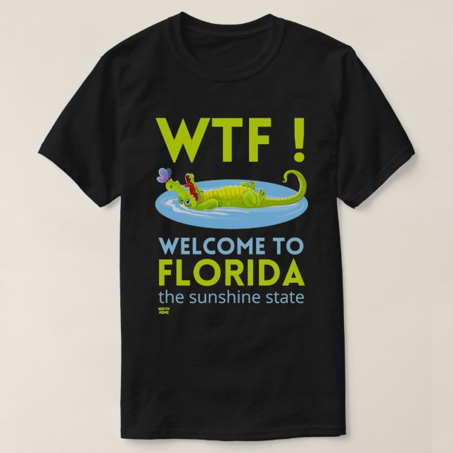 T-shirt "BIENVENUE EN FLORIDE" drôle (Design devant)
