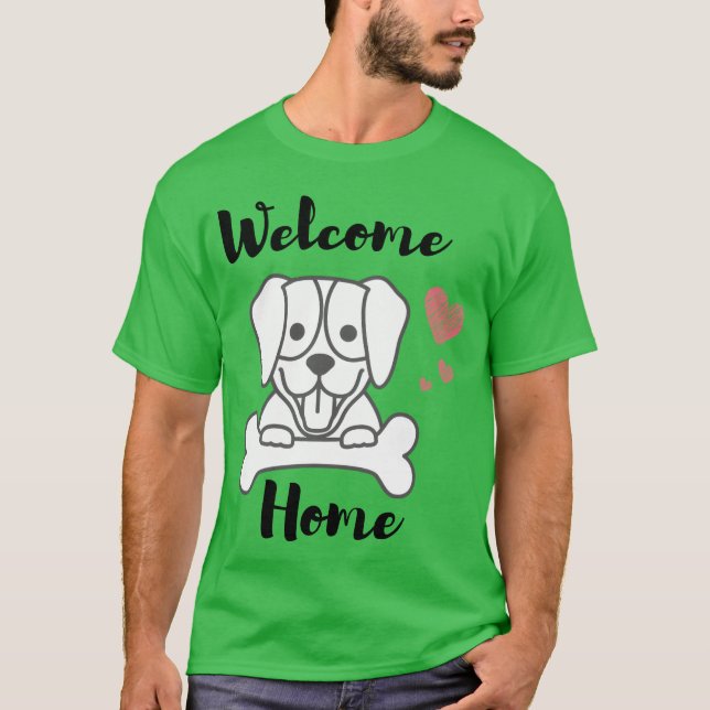 T-shirt bienvenue Famille de chiens (Devant)